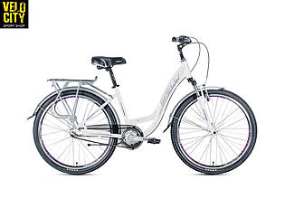 Жіночий велосипед Spelli CITY NEXUS 26" Білий