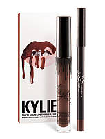 Kylie Jenner Матовая помада + карандаш USA TRUE BROWN K