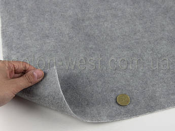 Відріз 2,5м, Карпет автомобільний Lux світло сірий, товщина: 3.0 мм, шир. 1.40 м, щільність 400 г/м2