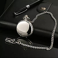 Чоловічі кишеньковий годинник на ланцюжку срібло