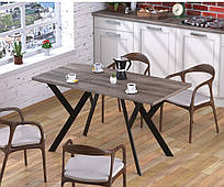 Стіл обідній прямокутний лофт дизайнерський Ішла 138-70 Loft Design Дуб Палена