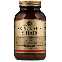 Solgar, Кожа, ногти и волосы, улучшенная формула с МСМ, Skin Hair Nails 120 таблеток