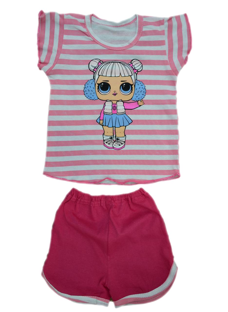 Костюм для дівчаток з принтом Лол кулір, фото 1