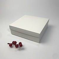 Коробка для подарка, 180*180*60 мм, без окна, белая