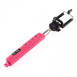 Селфі монопод із вбудованим Bluetooth Alitek Q-08 Pink, фото 3