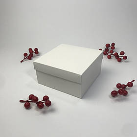 Коробка для подарунка, 140*140*70 мм, без вікна, біла