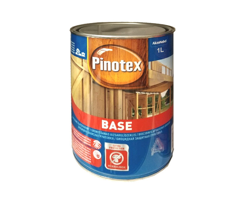 Грунтовка антисептическая PINOTEX BASE для древесины глубокоматоваяая 1л - фото 2 - id-p1196828741