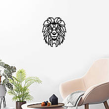 Голова лева Лев на стіні Полігональний левеня Геометрична модель лева Лого Лева Багатокутна форма лева 35 см