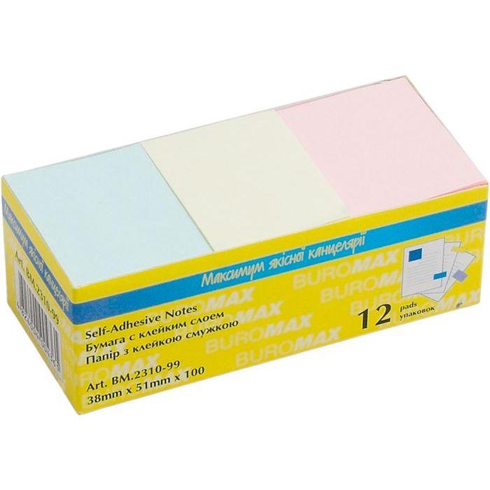 Блок паперу для нотаток 38 х 51 мм 100 аркушів Buromax (BM.2310-99)
