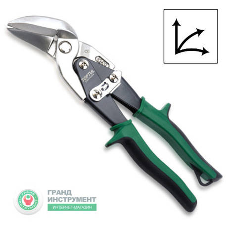 Ножницы по металлу правые изогнутые TOPTUL SBAD0224, фото 1