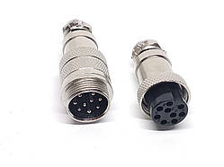 Роз'єм GX16-9 контактів з'єднувальний (9pin) пара