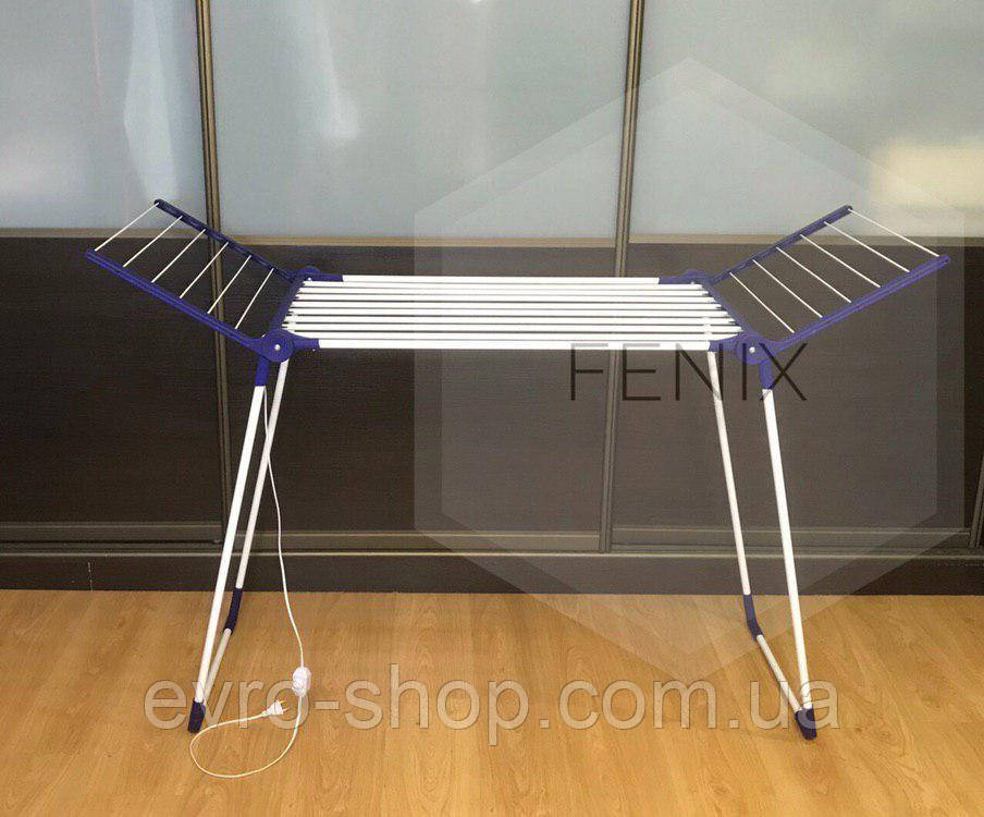 Якісна вішалка підлогова з електропідігрівом / Електрична сушка (електросушарка) для білизни, фото 1