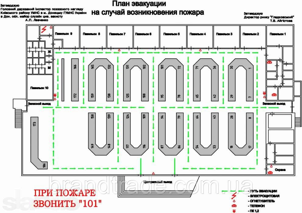 Розроблення планів евакуації