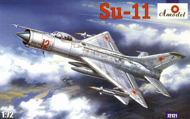 Збірна пластикова модель літака Су-11. 1/72 AMODEL 72121, фото 1