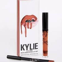 Kylie Jenner Матовая помада + карандаш USA DIRTI PEACH PUMPKIN