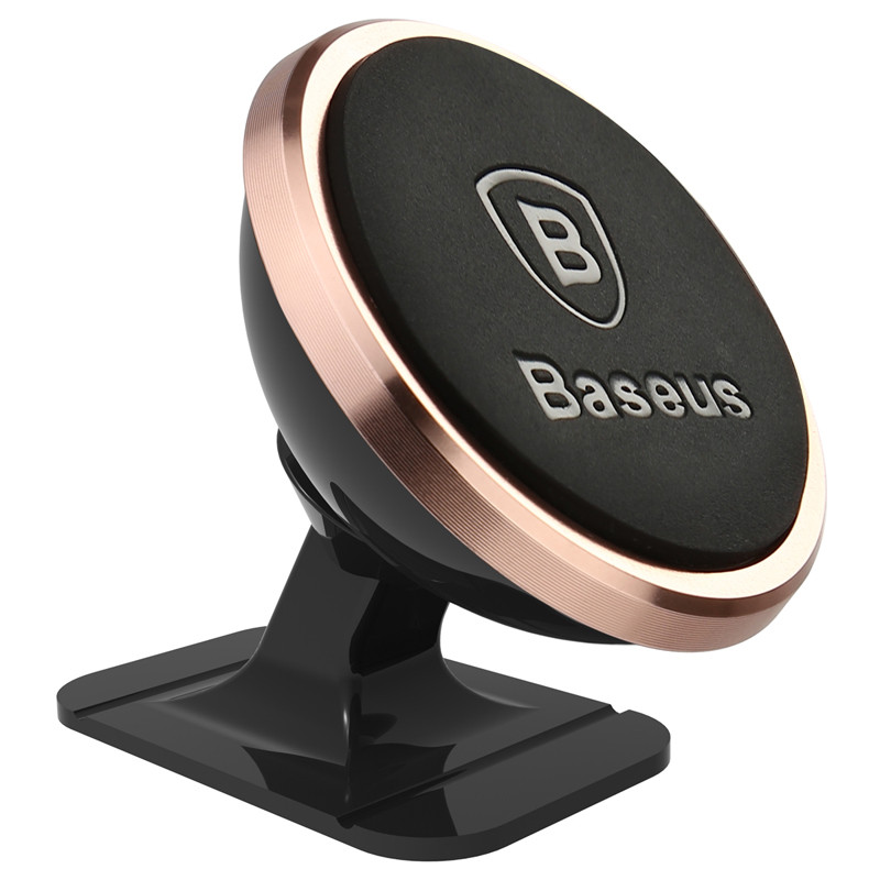 Держак магнітний Baseus Rotation Magnetic Mount, чорно-розовий