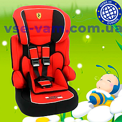 ДИТЯЧЕ АВТОКРЕСЛО FERRARI BELINE 9-36 КГ ЧЕРВОНИЙ