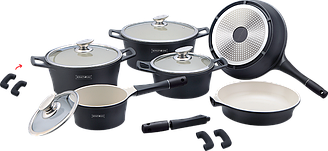 Набір каструль Royalty Line RL-ES1014C 16pcs