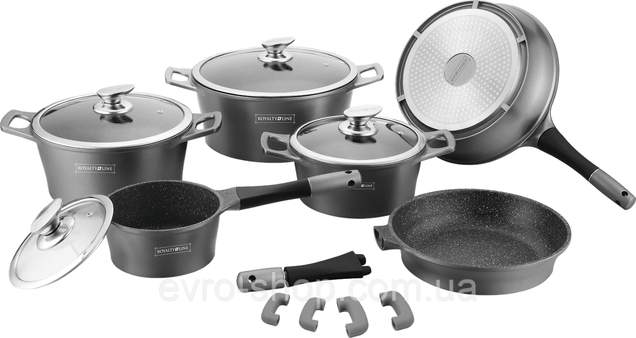 Набір каструль Royalty Line RL-ES1014M 14 pcs, фото 1