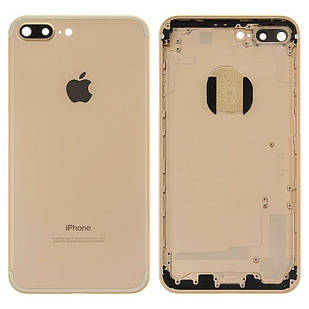 Корпус для iPhone 7 Plus, з утримувачем SIM-карти, з бічними кнопками, золотистий, Original