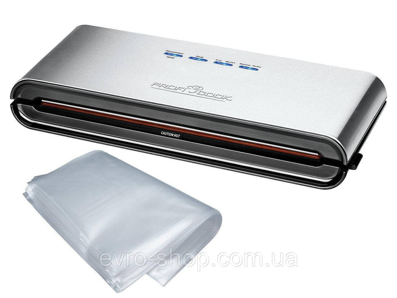 Вакуумний пакувальник Profi Cook PC-VK 1080+пакети (50 шт.), фото 1