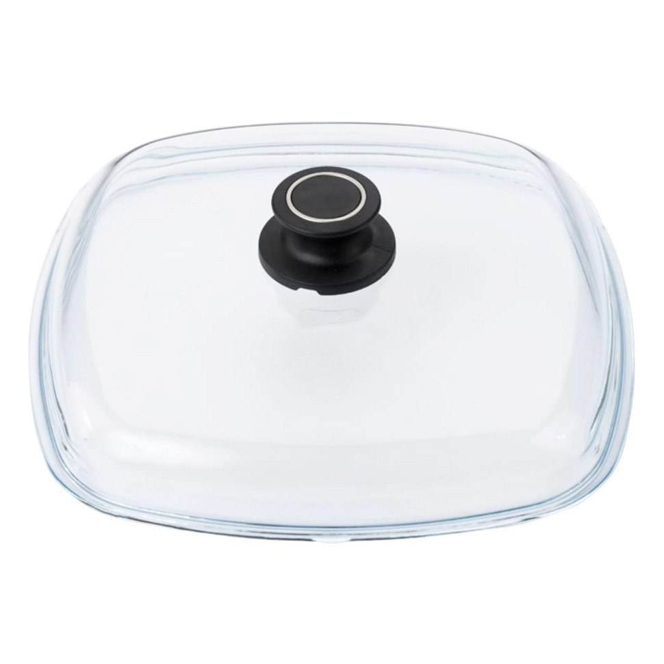 Кришка квадратна з жаростійкого скла AMT GastroGuss 26*26 см AMT-E26