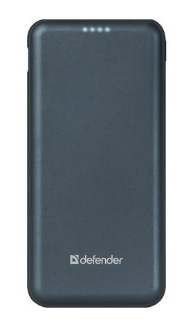 УМБ Power Bank (зовнішній акумулятор) для телефону Defender 10000F 10000 мАг Синій (83663), фото 1