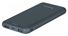 УМБ Power Bank (зовнішній акумулятор) для телефону Defender 10000F 10000 мАг Синій (83663), фото 4