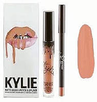 Kylie Jenner Матовая помада + карандаш USA 22 DIRTI PEACH