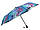 Зонт A2-2 "квіткова абстракція" рожево-блакитний, фото 3