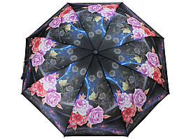 Зонт A2-4 "квіткова абстракція" синьо-рожевий