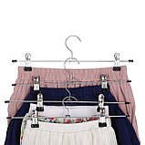 Плічка вішалки тремпеля для штанів і спідниць металеві оцинковані, довжина 40 см, фото 6