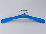 Плічка вішалки тремпеля TZ8802 синього кольору, довжина 31,5 см, фото 4
