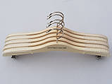 Плічка довжина 33 см, в пакованні 5 штук. Для спідньої білизни Women Secret кольору натурального дерева, фото 3