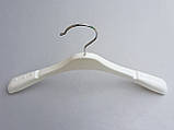 Плічка вішалки тремпеля TZ8802 білого кольору, довжина 31,5 см, фото 4