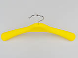 Плічка вішалки тремпеля СМ-306 жовтого кольору, довжина 35 см, фото 3