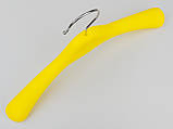 Плічка вішалки тремпеля СМ-306 жовтого кольору, довжина 35 см, фото 4