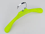 Плічка вішалки тремпеля СМ-309 салатового кольору, довжина 32 см, фото 4