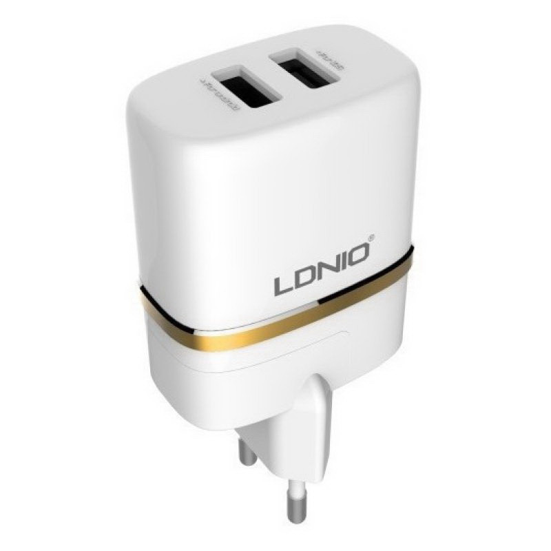 Адаптер мережевий Ldnio DL-AC52 2USB. 2.4A, фото 1