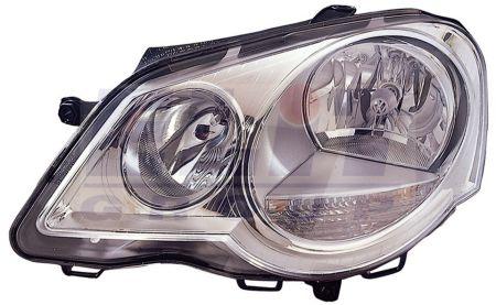 VW POLO 9N 2005-2009 Фара прав. H7/H1 авт. регул.