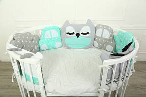 Борти-подушечки для дитячого ліжечка