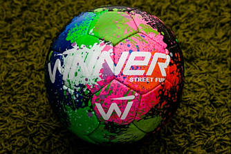 М'яч футбольний Winner Street Fun Green