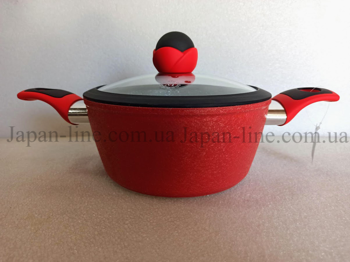 Каструля Meisterklasse MK-1033-28 red marble 28 см. 5,8 л.