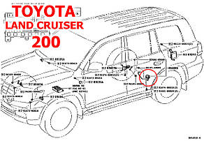 Датчик висоти підвіски Toyota Land Cruiser J200 задній лівий 8940860020, 89408-60020 нахилу кузова, в зборі, фото 4