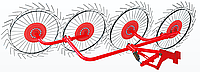 Грабли-ворошилки "Солнышко" ГВР-4У (4-колеса; Украина)