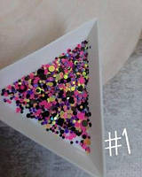 Конфетті для дизайну нігтів №1