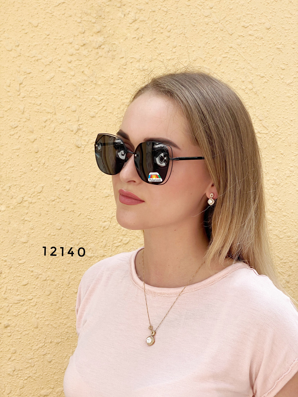 Стильные черные солнцезащитные очки линза polarized - фото 2 - id-p1183759879