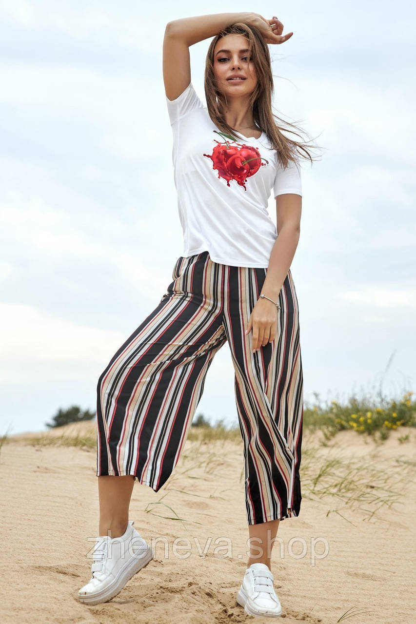 Футболка стильна з принтом, фото 1