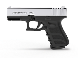 Пістолет стартовий Retay G 19C, 9 мм. Колір — Nickel