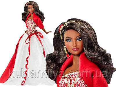Лялька Barbie Святкова 2010 Holiday Collector брюнетка, фото 1